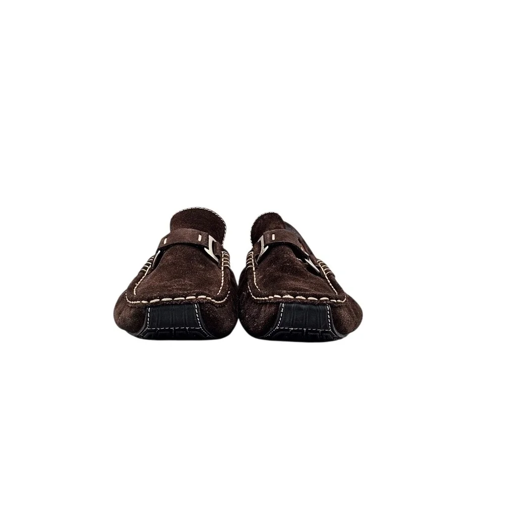 Magnanni Men's Size 10.5 US EUC Brown Suede Driving Loafers Drivers W/ Dust Bag‎